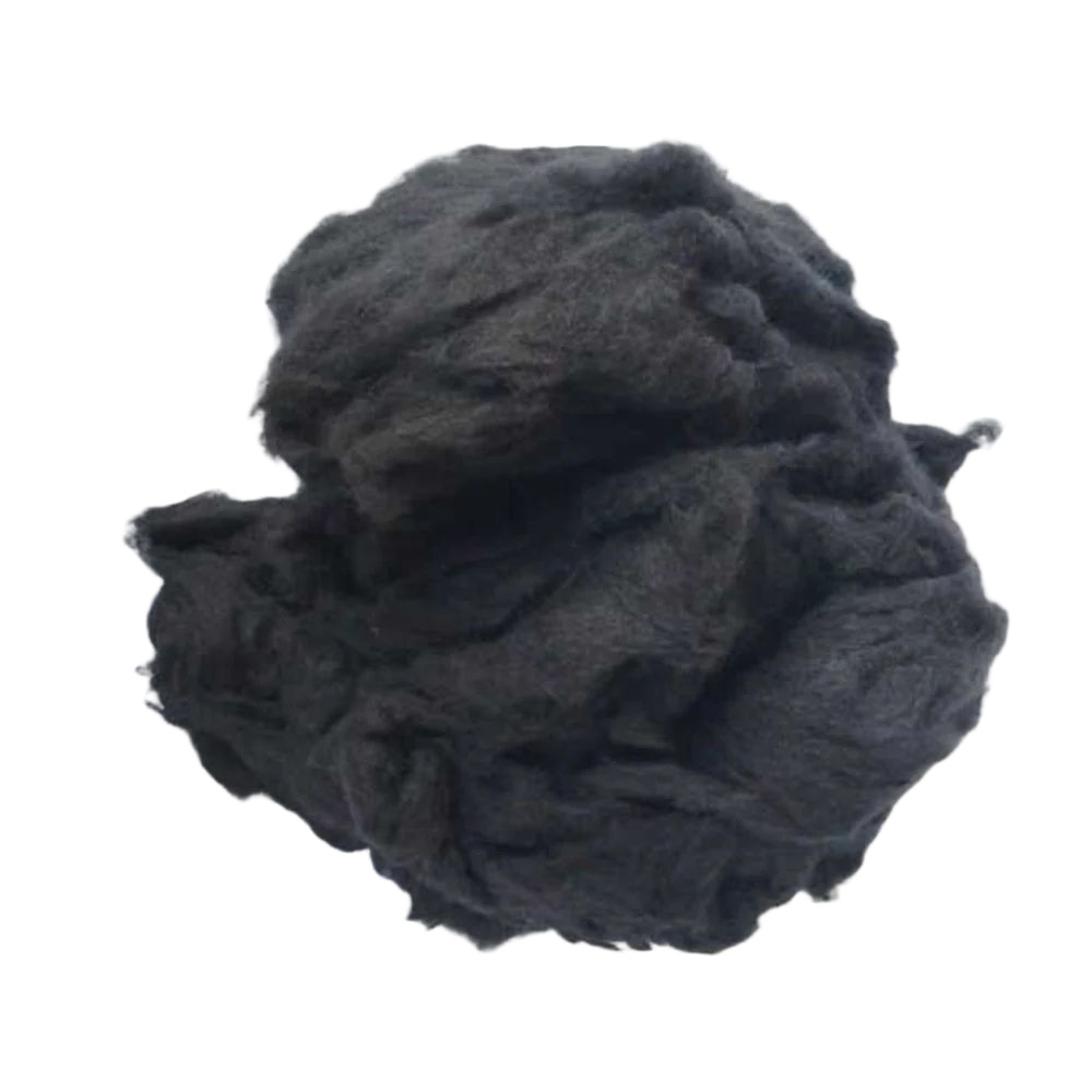 Black Recycled Cotton Fiber