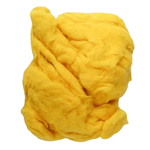 Golden Yellow Recycled Cotton Fiber
