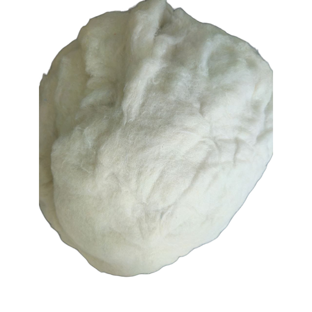 White Recycled Cotton Fiber