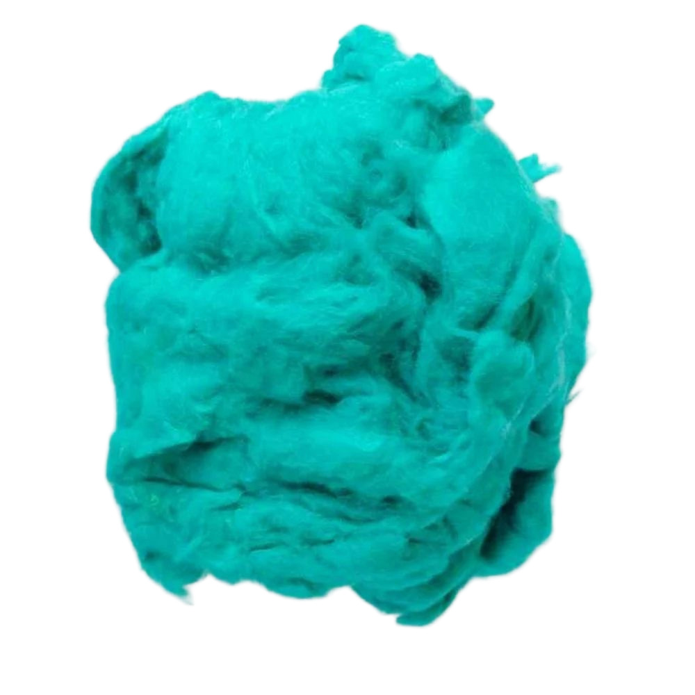 Light Blue Recycled Cotton Fiber