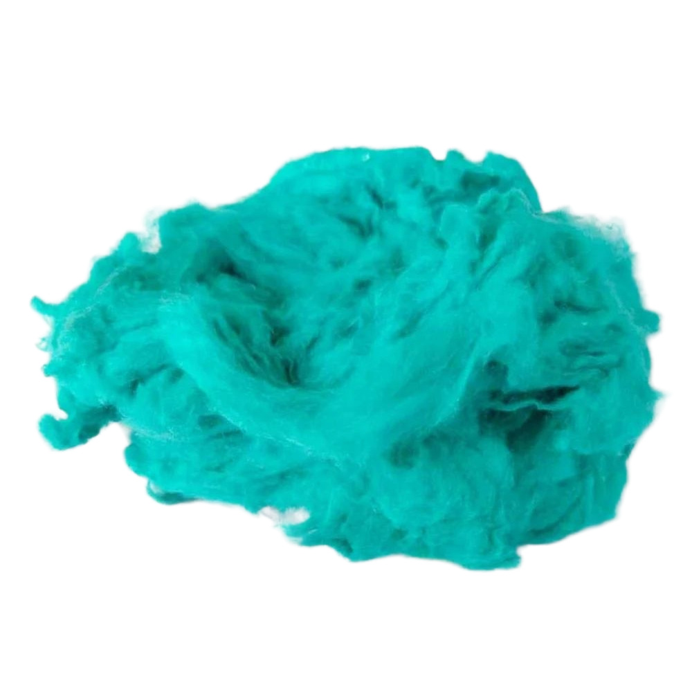 Light Blue Recycled Cotton Fiber