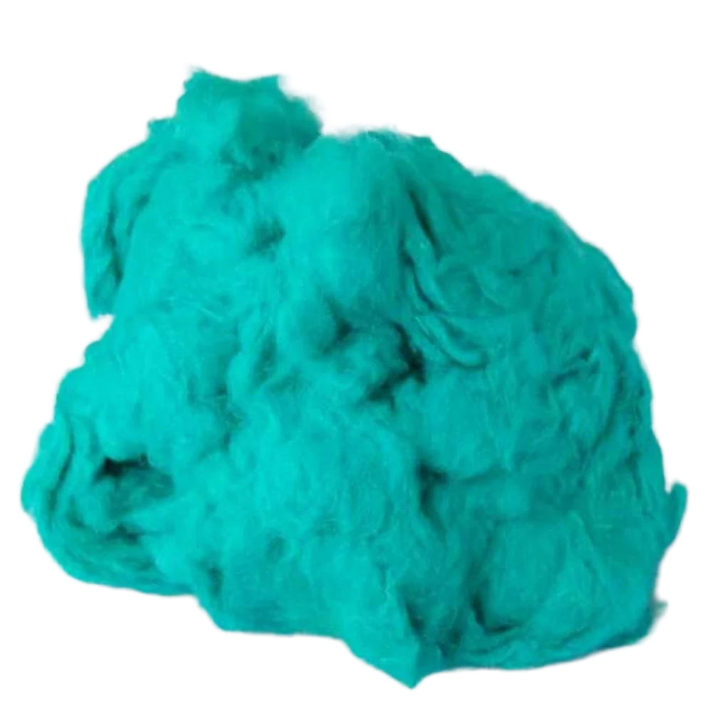 Light Blue Recycled Cotton Fiber