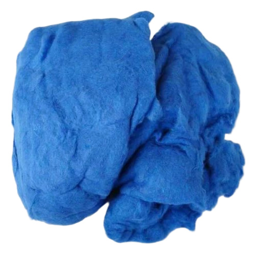 Royal Blue Recycled Cotton Fiber