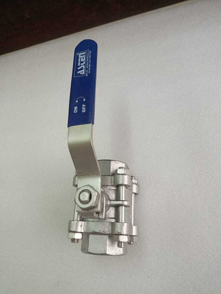 Industrial 2 Way 3 Pc Ball Valve Screwed End Manual - Application: Air / Water / Oil / Gas / Steam / Chemical