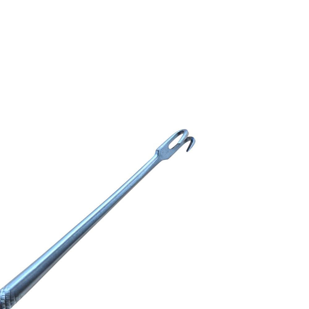 Fine Double Hook - Stainless Steel, Standard Size, Silver Color | Ergonomic Handle, Polished Surface Finish, Manual Operation, Portable Design