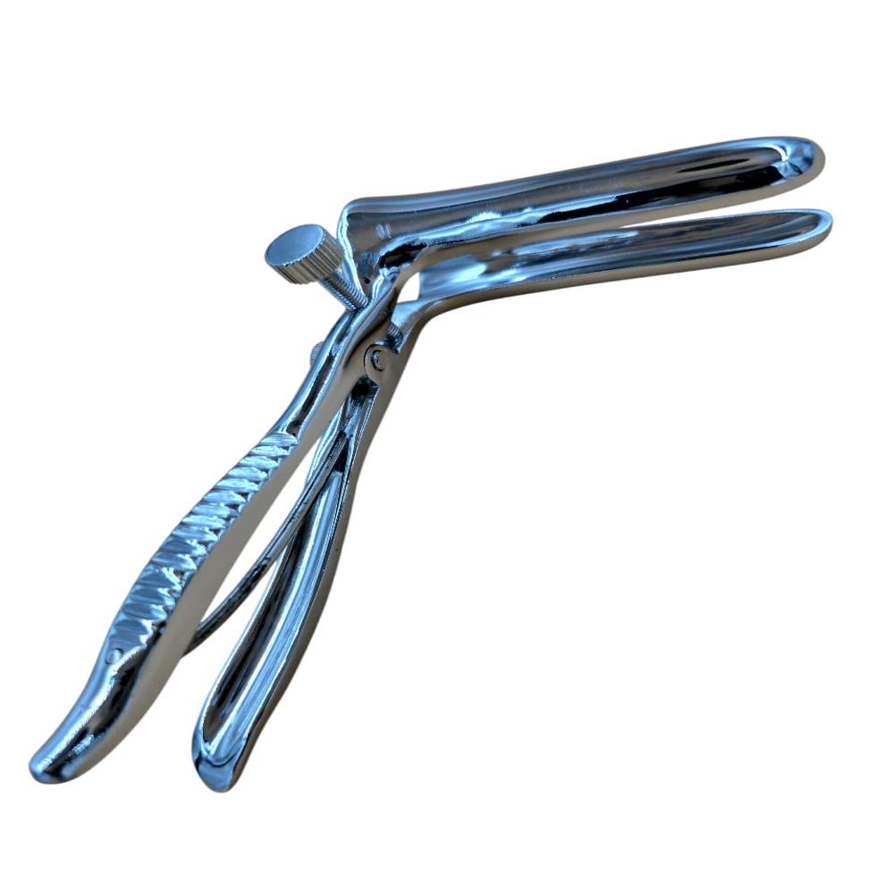 Mathieu Rectal Speculum Two-blade Self Retaining Retractor - Surgical-grade Stainless Steel, Standard Size, Polished Silver Finish | Ergonomic Handle, Spring-loaded Mechanism, Secure Screw Lock