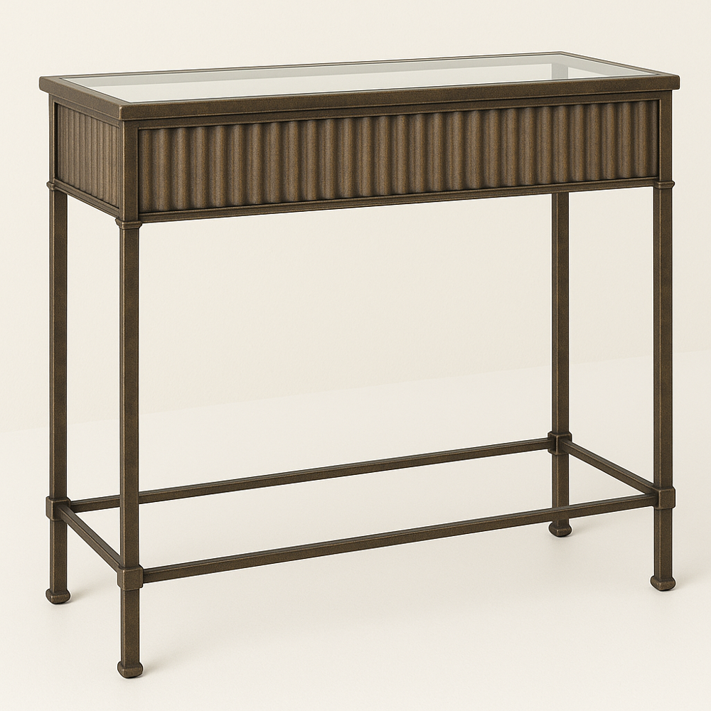 Antique Iron Console Table Design