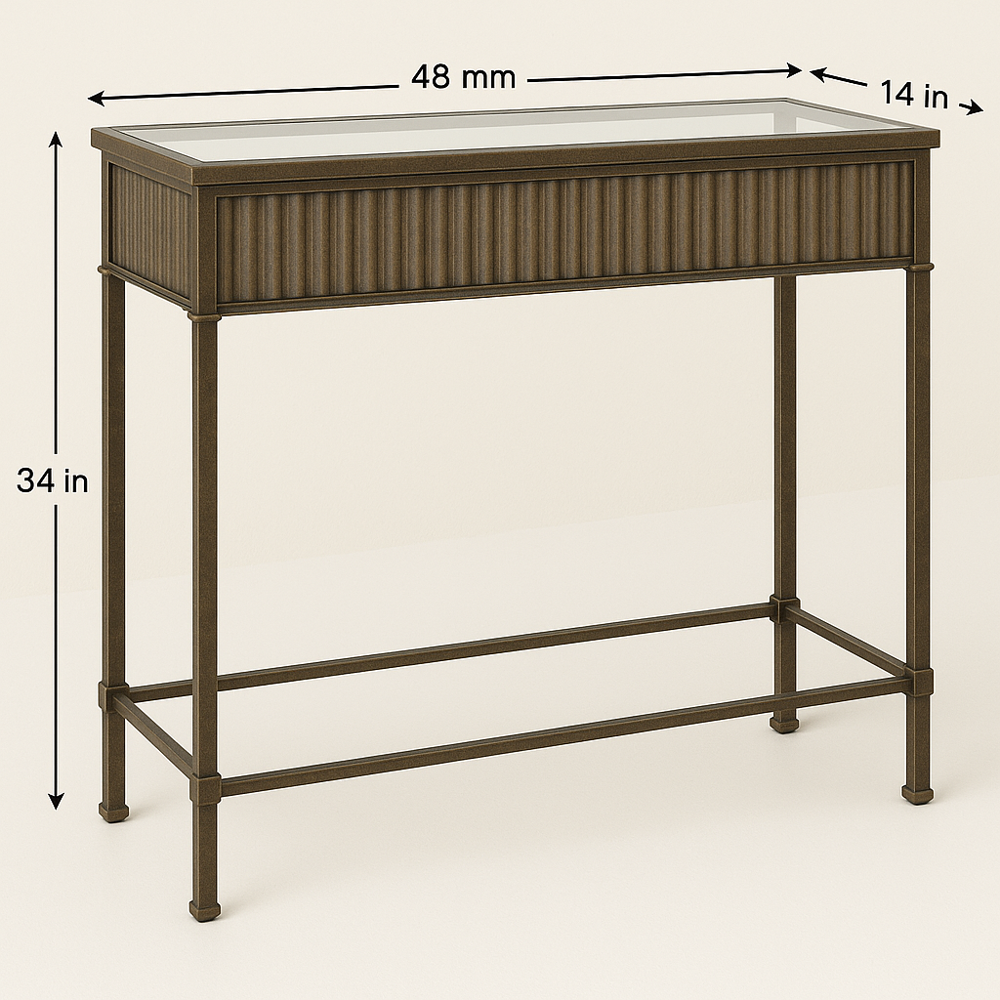 Antique Iron Console Table Design