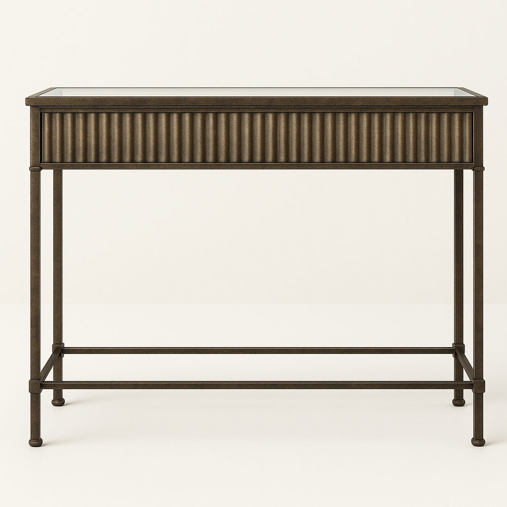 Antique Iron Console Table Design