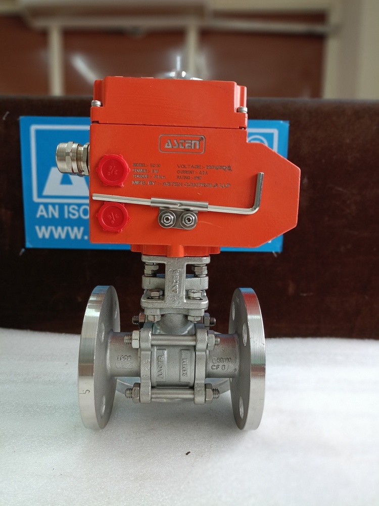 Electrical Actuator Operated Ball Valve Flanged end