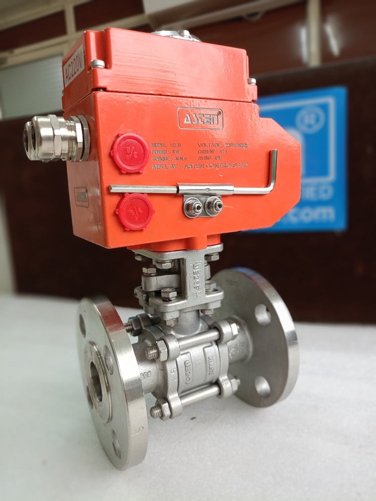 Electrical Actuator Operated Ball Valve Flanged end