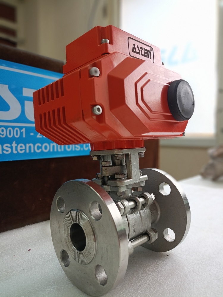 Electrical Actuator Operated Ball Valve Flanged end