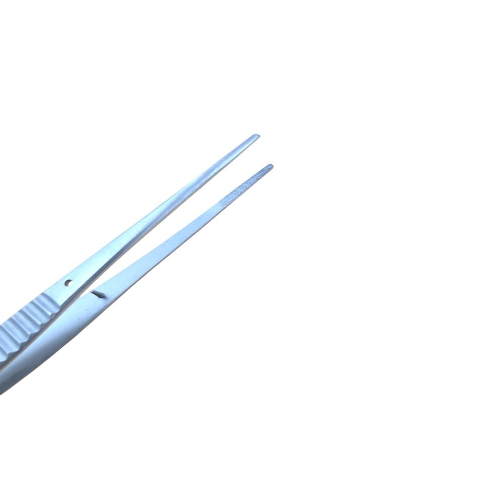 Fine Plain Forcep - Stainless Steel, Standard Size, Silver Color | Precision Surgical Instrument With Smooth-tipped Jaws For Delicate Tissue Handling