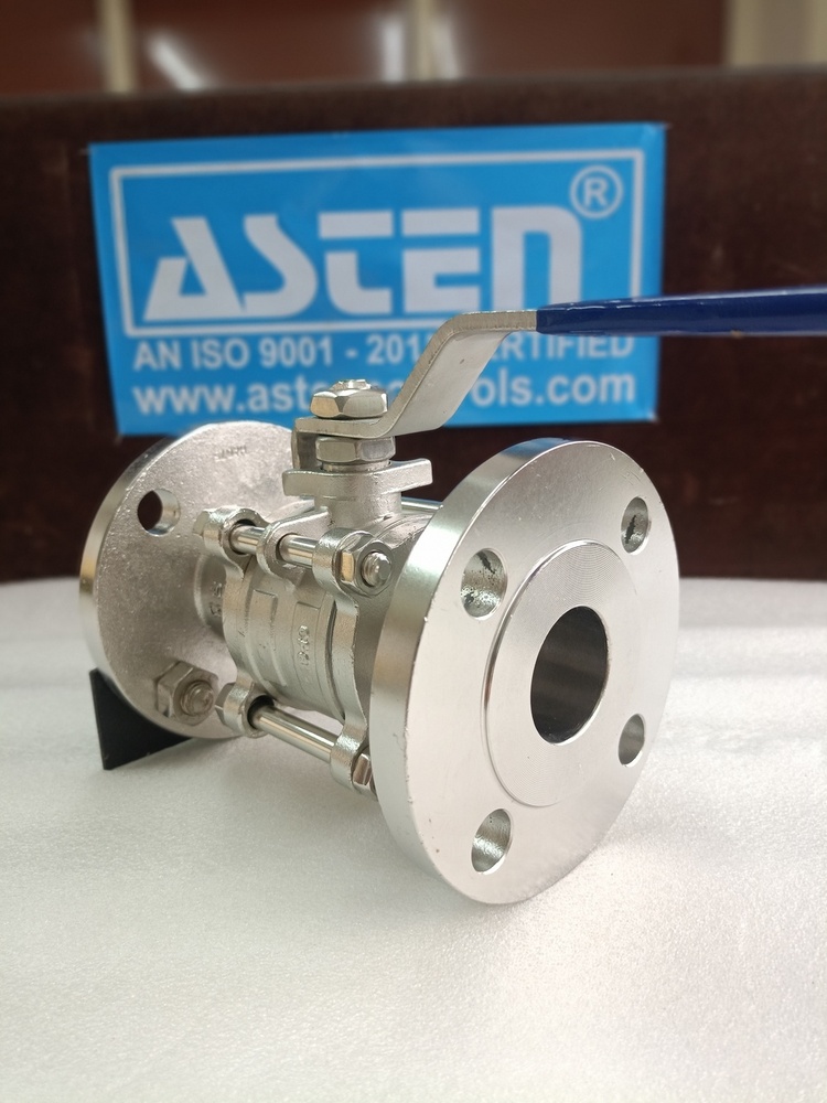 Stainless Steel 3pc Ball Valve Flange End