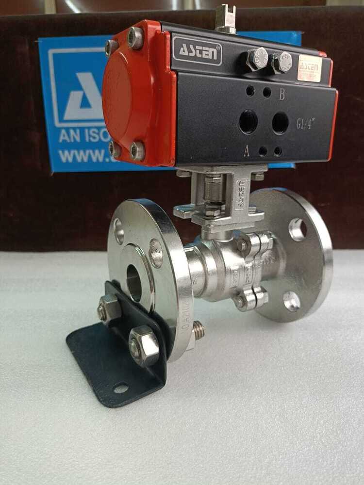 Asten Pneumatic Actuator 2 Way 2 Pc Ball Valve - Application: Air