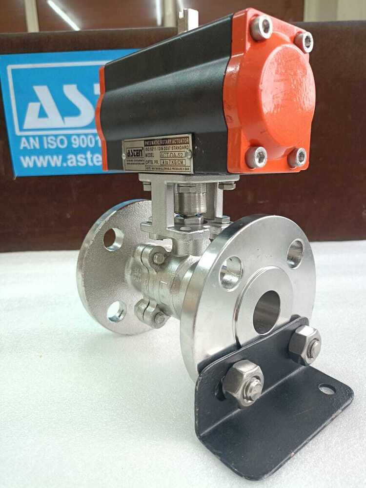 Asten Pneumatic Actuator 2 Way 2 Pc Ball Valve - Application: Air