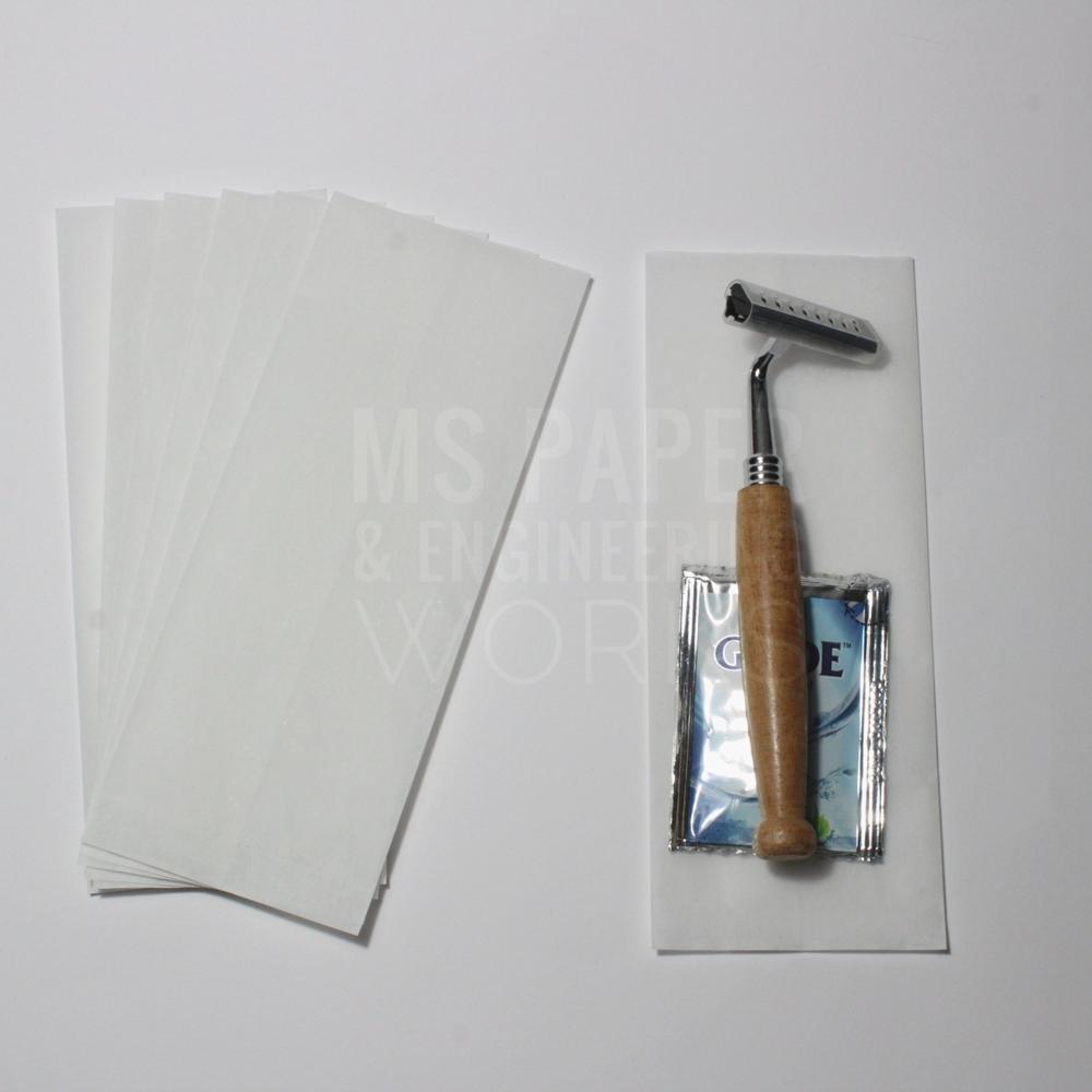 Hotel Amenities Kit Pouch - Color: White And Brown