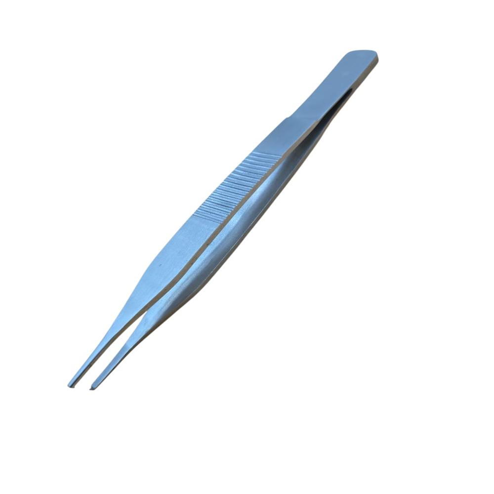 Dissecting Tooth Forcep 6 Inch - Stainless Steel, Polished Silver Surface | Ideal for Tissue Grasping, Ribbed Handle for Secure Control