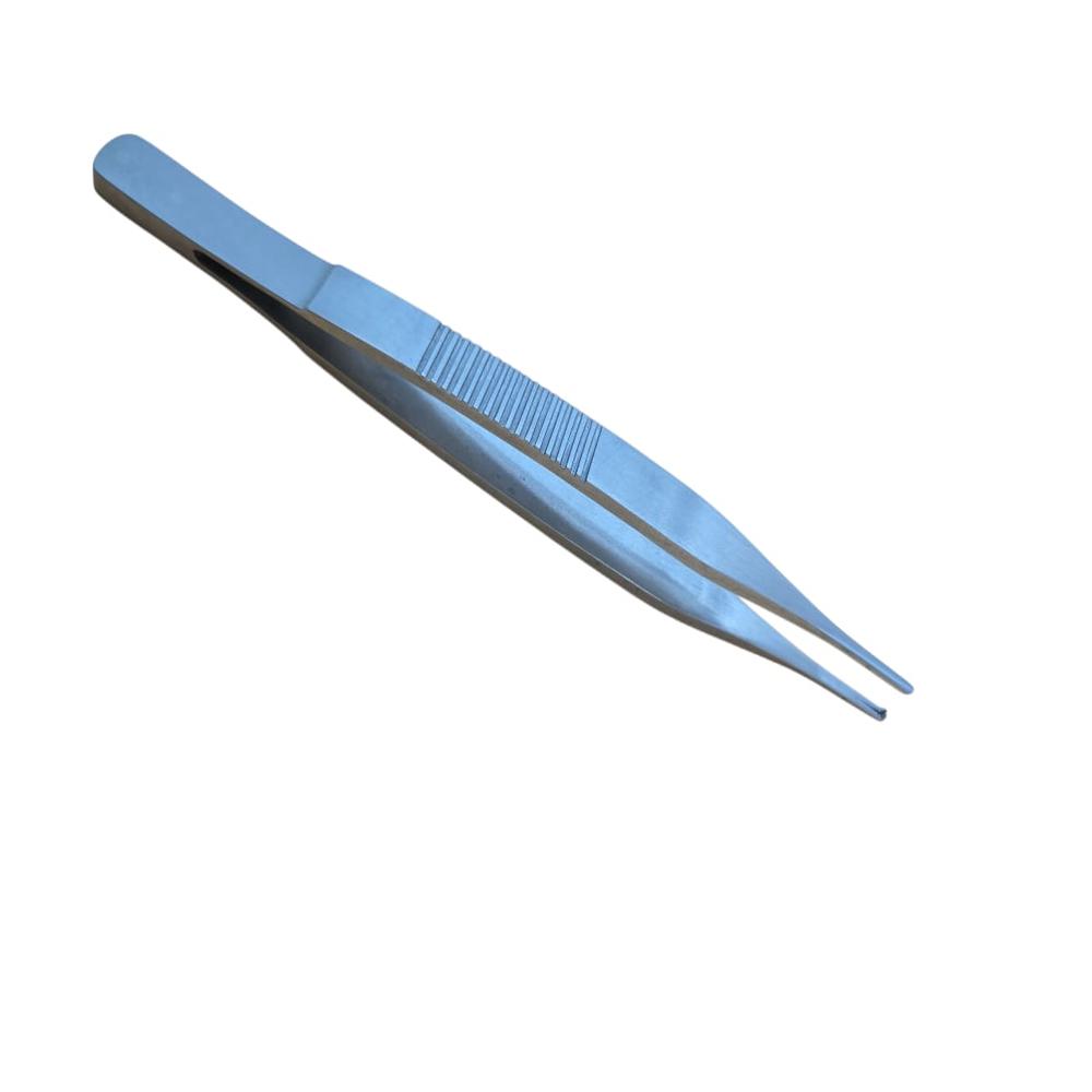 Dissecting Tooth Forcep 6 Inch - Stainless Steel, Polished Silver Surface | Ideal For Tissue Grasping, Ribbed Handle For Secure Control
