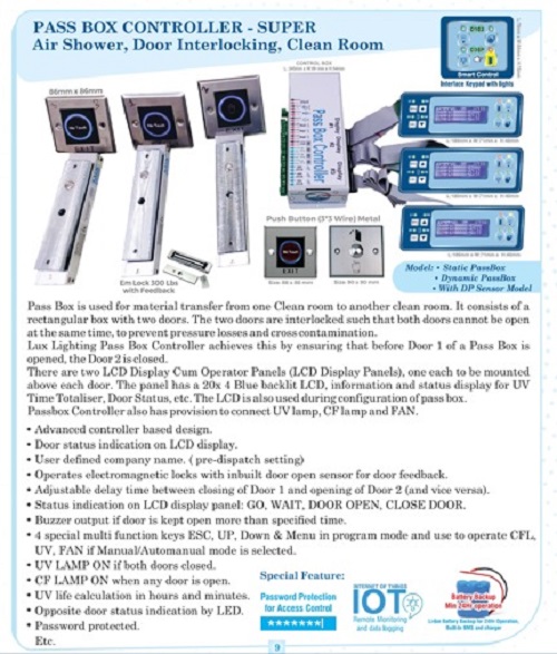 Pass Box Controller - Dimension (L*W*H): 7.6*6.4*1.5 Centimeter (Cm)