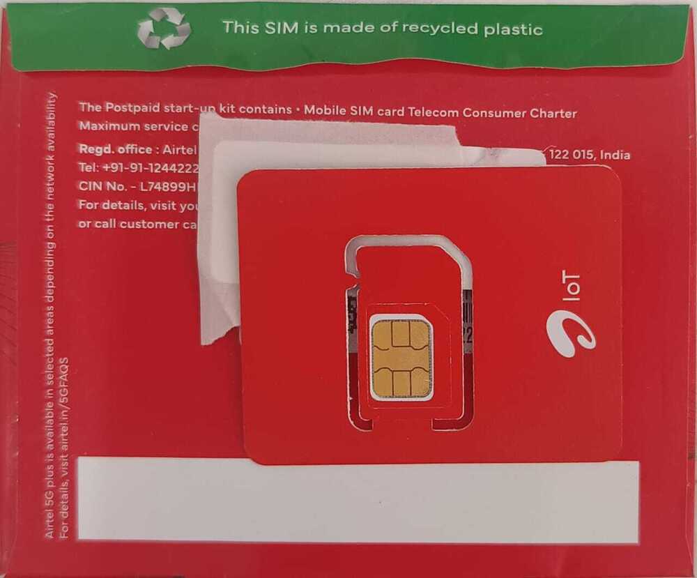 Airtel M2m Sim Card - Body Material: Plastic
