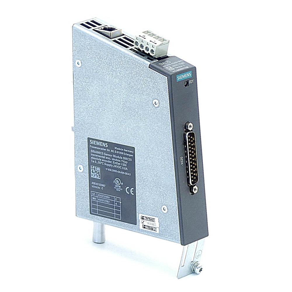 Siemens Sensor Module Smc20 6Sl3055-0Aa00-5Ba3 - Color: Light Grey Or Silver-Grey Color