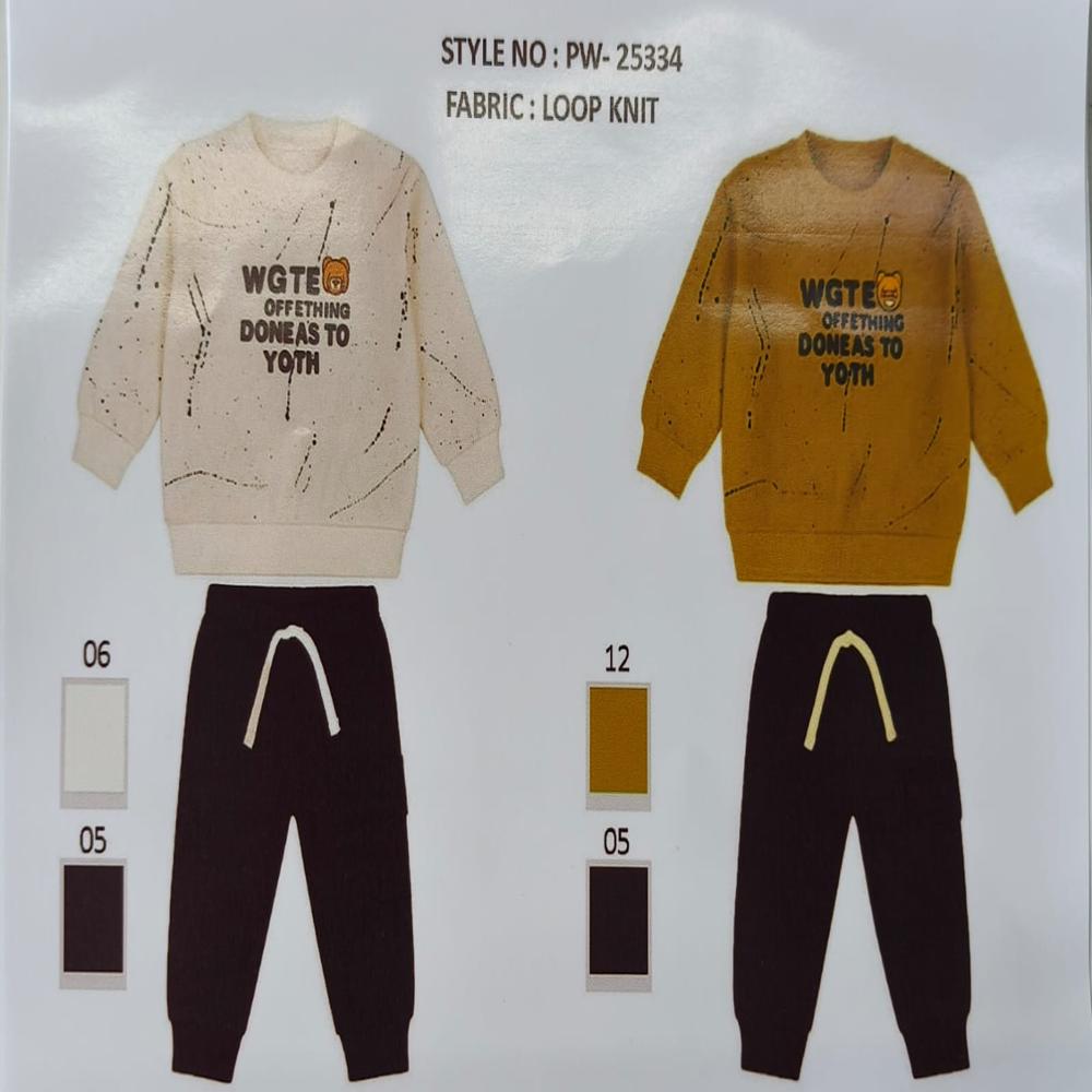 Half Sleeve Baba Suit Emojy Stripe Top With Looper Set