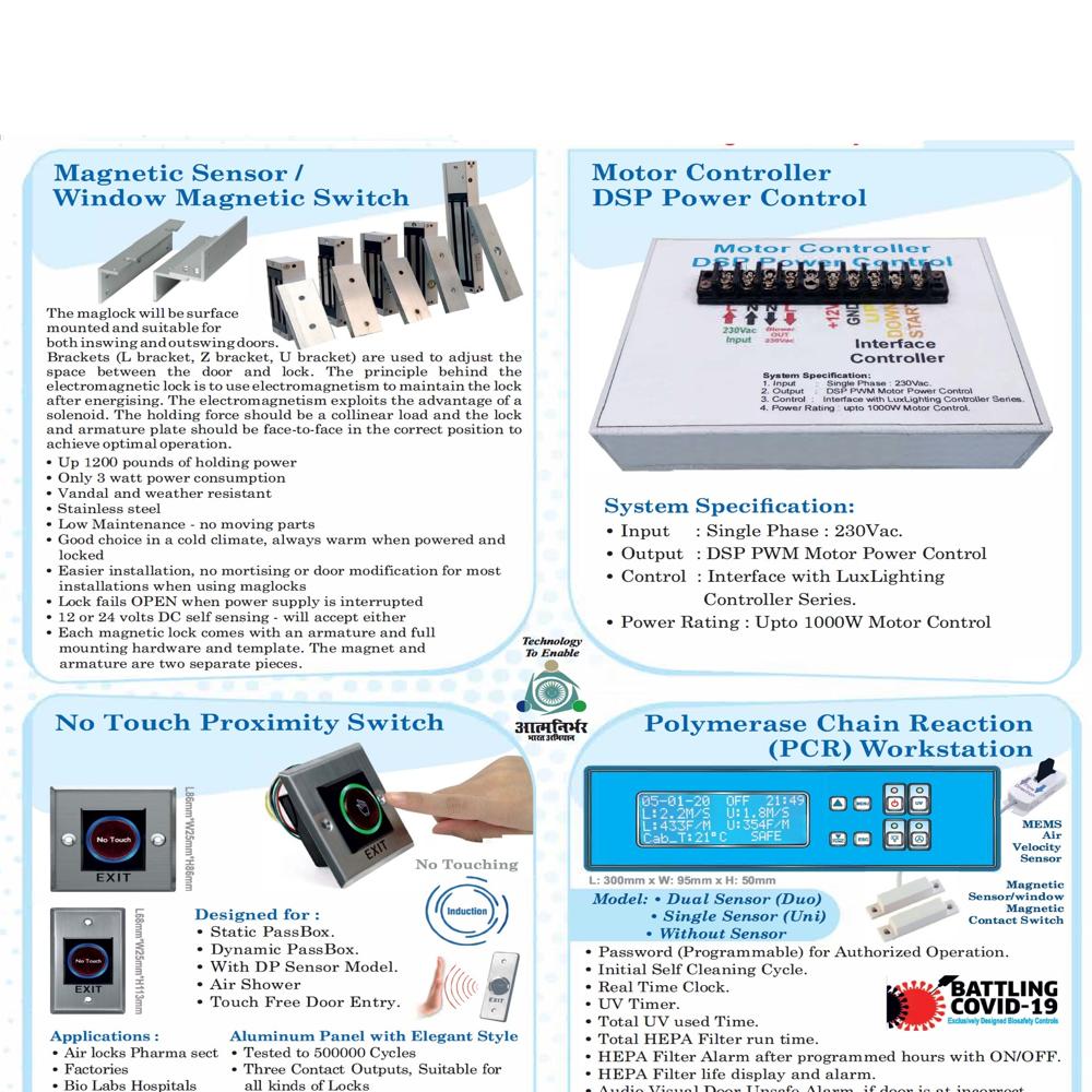 Luxmed Pcr Workstation Microcontroller - Dimension (l*w*h): 300*95*50 Millimeter (mm)