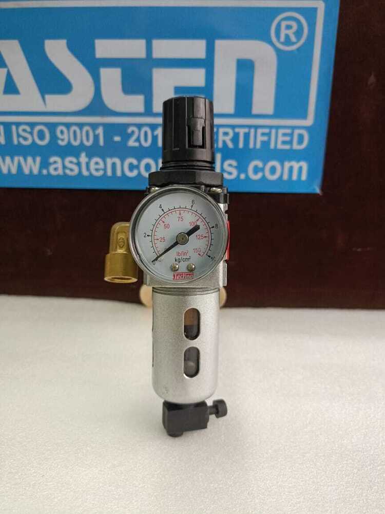 Industrial 2 Pc Filter Regulator Lubricator - Color: Black