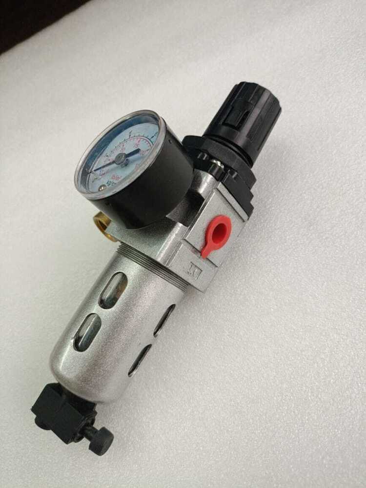 Industrial 2 Pc Filter Regulator Lubricator - Color: Black