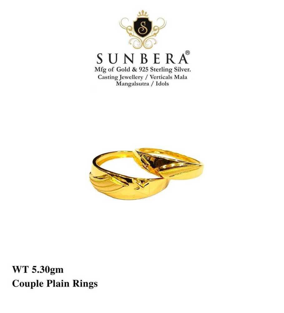 92% Gold Couple Ring Plain