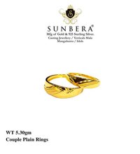 92% Gold Couple Ring Plain