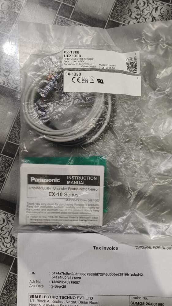 PANASONIC PHOTOELECTRIC SENSOR, E3X-13EB