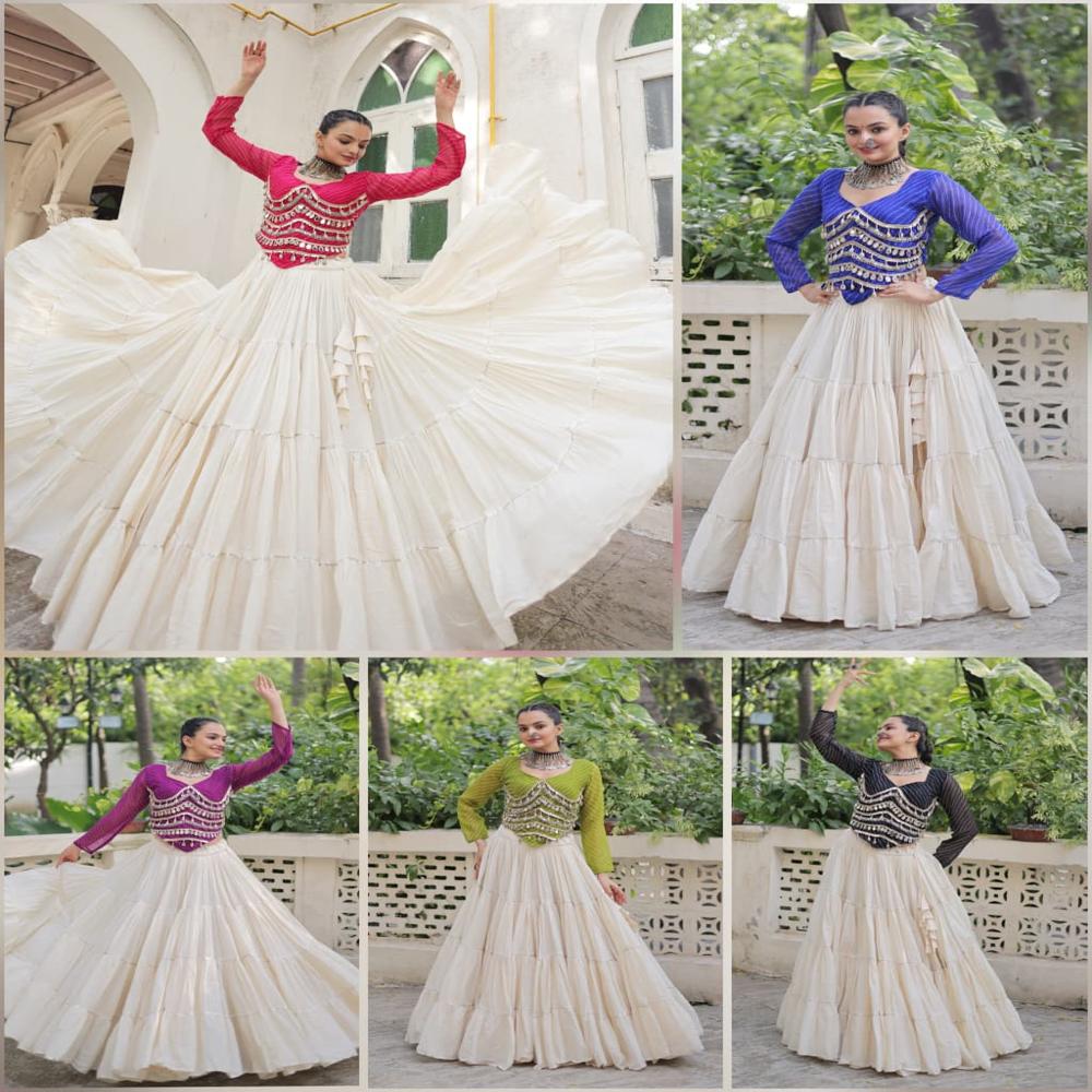Indian Boutique Designer Navratri Choli - Bust Size: 36 Inch (In)