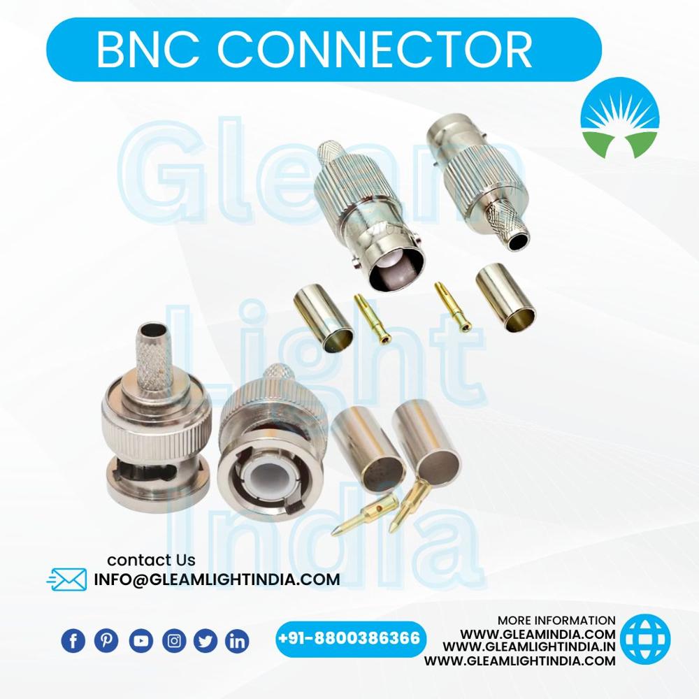 Rf Connectors - Steel Finish, Insertion Loss Less Than 1.0db | Application: Telecom, Data, Network, Coaxial Cable Type