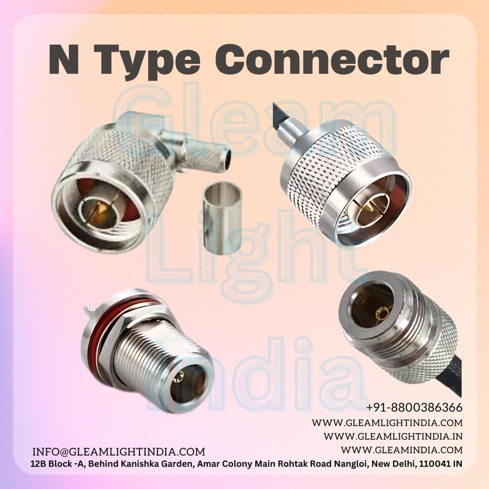 Rf Connectors - Steel Finish, Insertion Loss Less Than 1.0db | Application: Telecom, Data, Network, Coaxial Cable Type