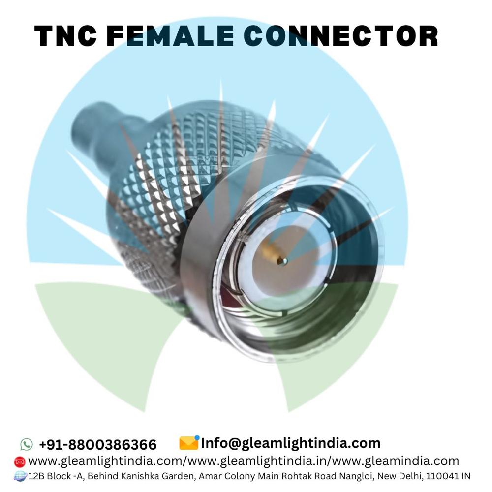 Tnc Female Connector - Metal, White Color, 50 Ohm Impedance, Cable Mount, Tnc Male Compatibility | Rf Application, Female End Type