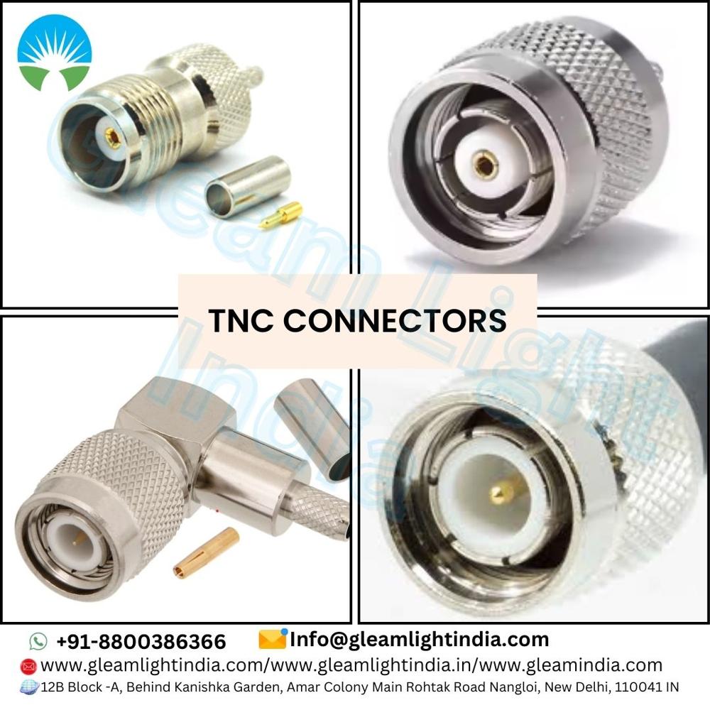 Tnc Male Connector - Metal, Silver Color, Twist-on Threaded Connector | Rf Signal Transmission, Durable Design, Higher Frequency Performance