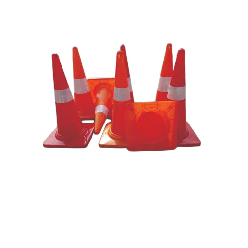 Plastic Traffic Cone - Color: Red