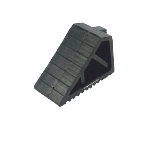 Rubber Wheel Chock Stopper - Color: Black