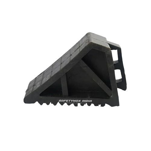 Rubber Wheel Chock Stopper - Color: Black