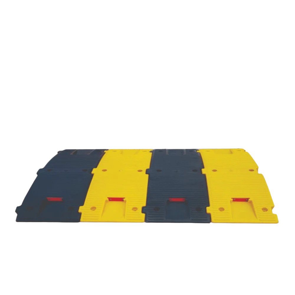 75Mm Plastic Speed Breaker - Color: Black & Yellow
