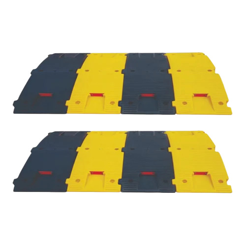 75mm Plastic Speed Breaker - Color: Black & Yellow