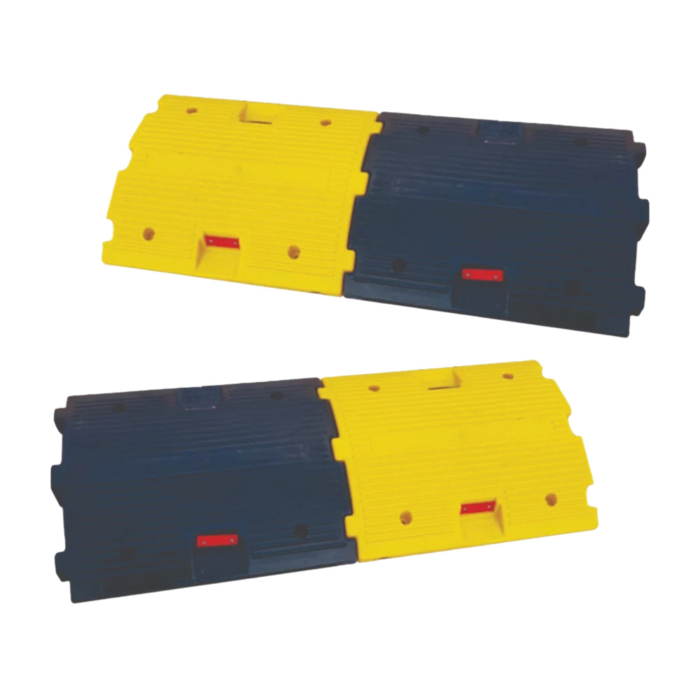 75mm Plastic Speed Breaker - Color: Black & Yellow