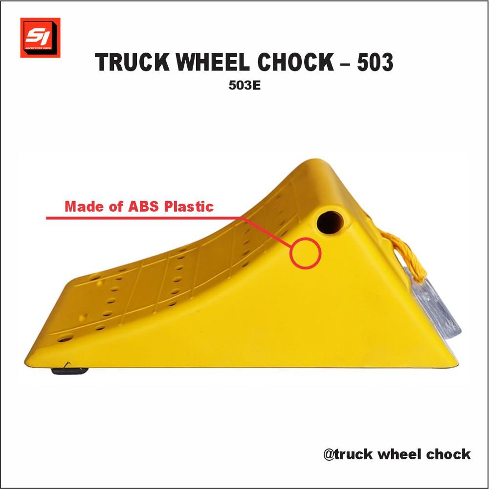 Abs Plastic Wheel Chock - Color: Yellow