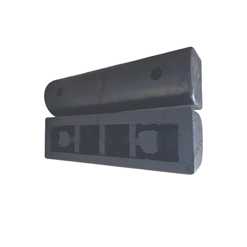 D Type Rubber Dock Bumper - Color: Black