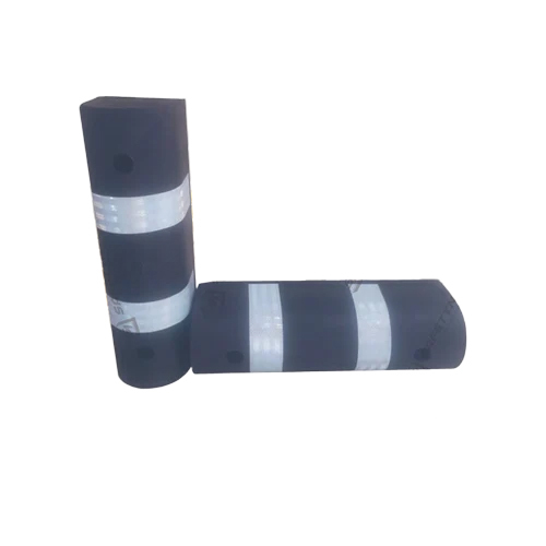 D Type Rubber Dock Bumper - Color: Black