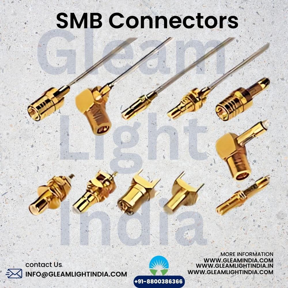 Smb Connector - Metal Rf Coaxial Connector With Female And Male Ends | Ideal For Telecommunications And Data Transmission Applications