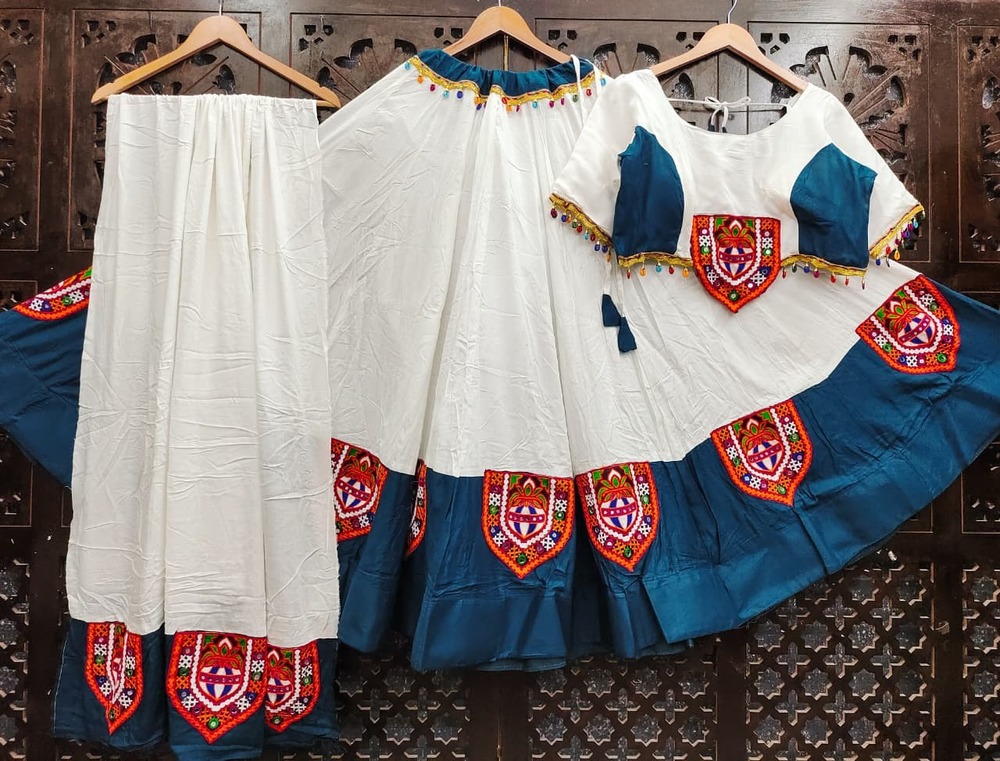 Heavy Reyon Silk Fabric Multy Color Gamathi Patches