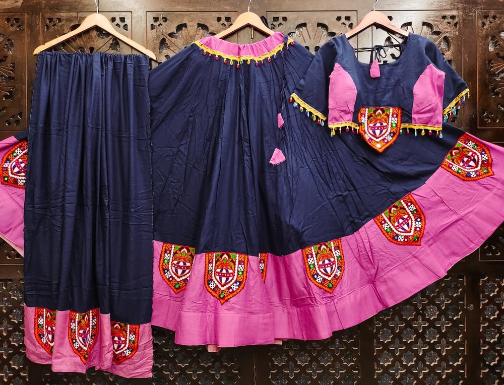 Heavy Reyon Silk Fabric Multy Color Gamathi Patches